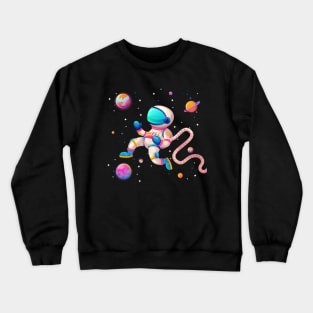 Astronaut In Space Crewneck Sweatshirt